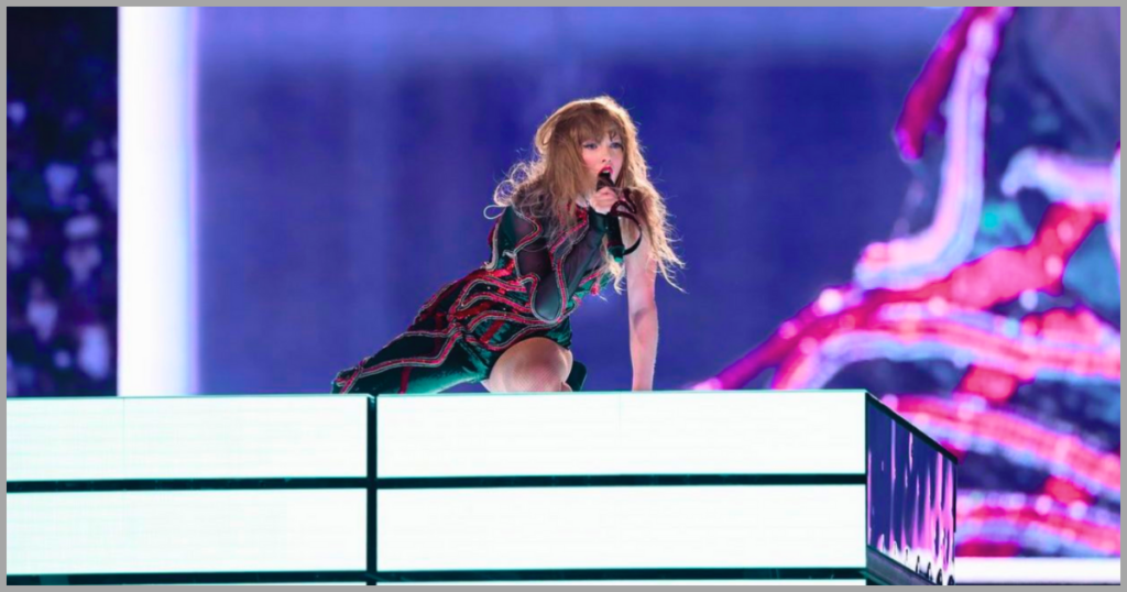 Taylor Swift performing surprise songs at Travis Kelce's 13th Eras Tour Show in Germany